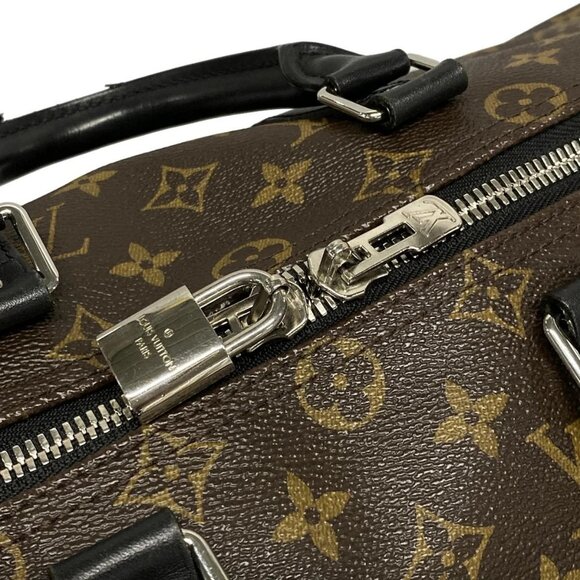 Auth LOUIS VUITTON Keepall Bandouliere 45 M56711 Monogram Macassar AA4168 - Picture 12 of 16